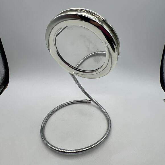 Joy Mangano Handy Hook Mirror 1X 5X Magnification Silver Gooseneck Travel 7" - Picture 5 of 8